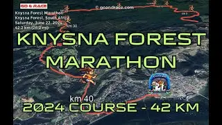 Knysna Forest Marathon (2024): fly over the marathon course!