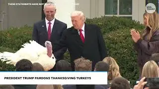 Trump pardons turkey named 'Gobble' at White House Thanksgiving ceremony