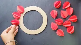 Уникальное настенное украшение / Поделка из бумаги для украшения дома / Простое настенное украшен...