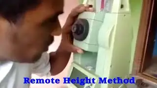 Total station coaching telugu video part 9 | total station | total station remote height method