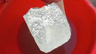 New super melting dusty soft white sand cement crumble dry+water+dipping 💯🤤