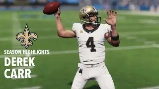 Derek Carr Full Season Saints Highlights | Free Agency Ep. 1 | Madden 23 Sim