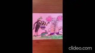 Animal doodle art by Swastik Pal.  #Altruistic Shiva. #kids drawing. #animal cute expression.