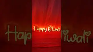 how to make neon decoration light-Diwali special light⚡