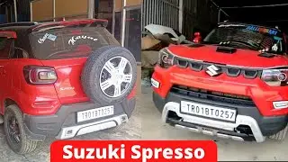 Maruti Suzuki spresso top model modification and customisation / s-presso vxi plus alloy wheels