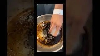 Chef's Genius Trick: Cleaning Greasy Dishes with Ice! 🤯 | Kitchen Hack You Need to Try #chef #food