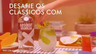 #DesafieOsCl&aacute;ssicos com Absolut Vanilla Mojito