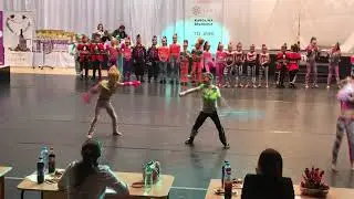 Aura Dance Trencin, disco dance duo children 2018