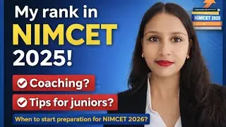 My NIMCET 2025 Rank?✨ |Coaching? Strategy? Truth Revealed!😱|Tips for Juniors 🚀|When to Start NIMCET?
