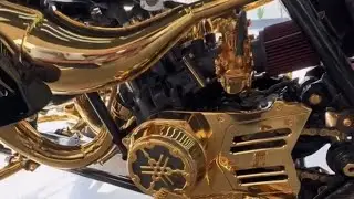 60k Gold Plated 100hp Banshee #nationwide #newjersey #bikelife #dubai #banshee #gold