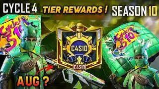 Cycle 4 Season 10 Tier Rewards | Diamond Tier Aug Skin ! | C4S10 Tier Rewards