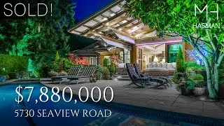 Now Sold! An Architectural West Coast Masterpiece Just Steps to Eagle Harbour Beach