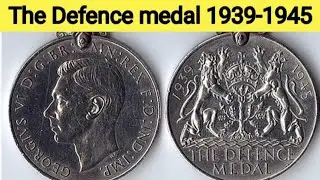 The Defence medal 🏅| Second world war medal 1939-1945