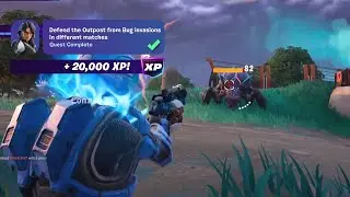How to EASILY Defend the Outpost from Bug invasions in different matches Fortnite