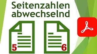 Links und rechts Seitenzahlen in Adobe Acrobat nachträglich einfügen