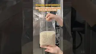 Quad pouch rice granules packing vffs machine for Sudan clients. #machine #factory #rice #packing
