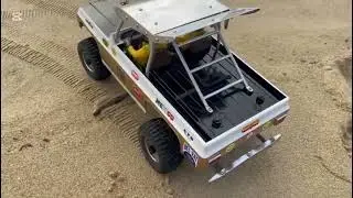 1982 Tamiya 1/10 Blazing Blazer #58029 w open differential beach test.