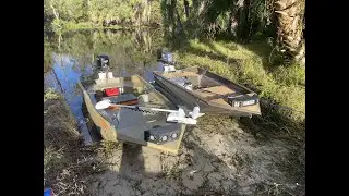 Jon boat Camp, Cook, Bow fish and Cruise on the St. Johns