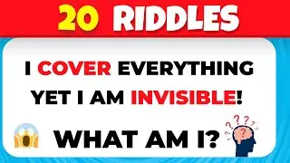 20 Hardest Riddles Ever 🤯 | Tricky Brain Teasers & IQ Challenge!