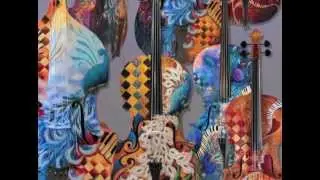 Juleez Hand Painted Cellos And Stand Up 3/4 Double Bass