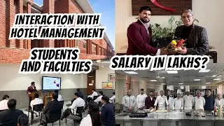 Interaction with Hotel Management Students and Faculties of The Lalit Suri Hospitality School 🏫 