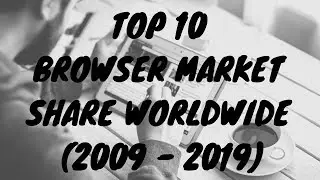 Top 10 Browser Market Share Worldwide (2009 - 2019)