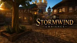 🏰 Stormwind Ambience | 3 Hours of World of Warcraft  Music and Sounds | Day & Night Cycle 🌅🌙