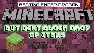 Tamil, Minecraft but dirt block drops op items | Defeating ender dragon | #vtg #justhappydog | JTG