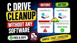 Clean up C drive without any software windows10/11 - Disk Cleanup