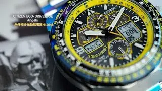 CITIZEN朱仔推介《🦅SKYHAWK天空之鷹🦅美國海軍🛩️Blue Angels藍天使特技飛行🪂中隊》JY8125-54l低至57折🎉Hk4048😎 光動能🌞 Tel96699429 藍寶石電波✨
