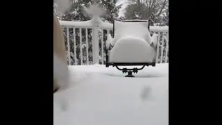 Epic Timelapse of 15 inches of snow in 25 seconds!