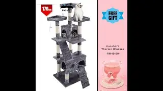 Kukufifi Cat Tree Grey 170cm