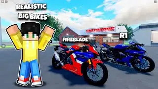 BUMILI KAME NG REALISTIC BIG BIKE HONDA FIREBLADE at YAMAHA R1 sa ROBLOX