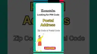 Karnataka PIN Code - Pincode List in Karnataka #pincode #shortsfeed