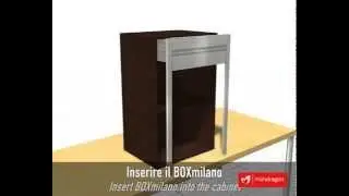 Montaje 3D Kit Persiana Aluminio Box Milano para Mueble de Cocina