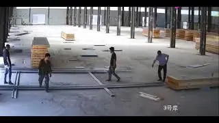 Ground construction process of steel structure cold storage