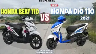 New HONDA DIO 110 VS HONDA BEAT 110 (2021 COMPARISON)  ALIN ANG MAS SULIT BILHIN?