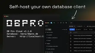 Self-Host Your Own Database Client | DB Pro Devlog #9