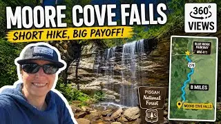 360&deg; Views 🌈 Discovering Moore Cove Falls: A Thrilling Hike!