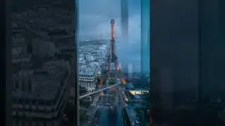 Paris Rain Ambience | Eiffel Tower View