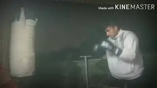 Shadow Boxing practice by Mayur arya in karate temple student