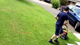 Mowing Grass With Flymo Easi Glide 300 Part 1 | Flymower 2016