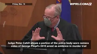 VIDEO NOW: Judge allows evidence from Floyd 2019 arrest in Chauvin murder trial