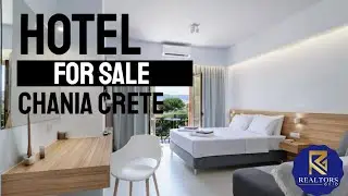 City hotel for sale in Chania Crete Greece - 9 Apts hotel in Chania
