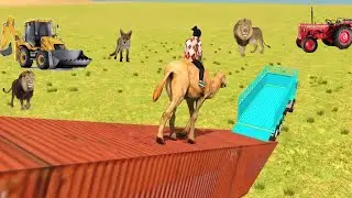 Drive camel🐪 Loading on Truck🔥😱 | Realistic Truck Driving Game #truck #bike #gaming