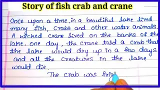 #story of Fish, crab and crane #story of trust#story of fish and crane 
