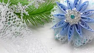 Посмотрите как просто сделать Снежинки из лент.