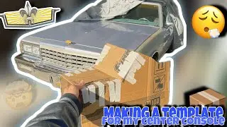 Cutting a Template to Make a Custom Center Console for My Box Chevy