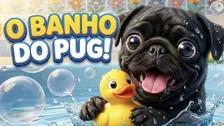 O Banho do Pug (Splash, Splash) 🛁 🐶 | M&uacute;sica Infantil