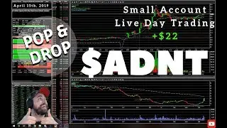 Small Account Day Trading Live! Pop and Drop! $ADNT